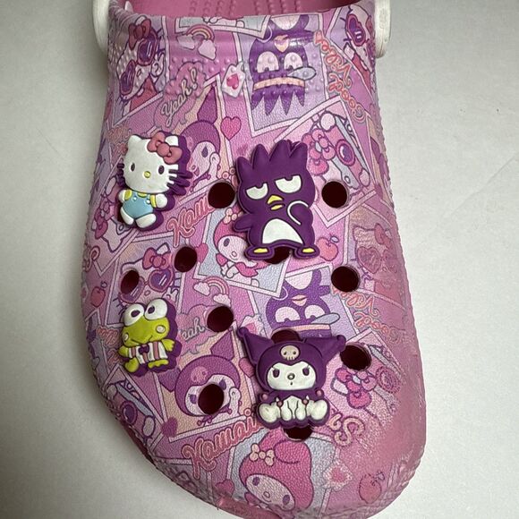 Crocs Limited Edition Hello Kitty And Friends Classic Clog Pink / White Size 6 - Picture 10 of 15